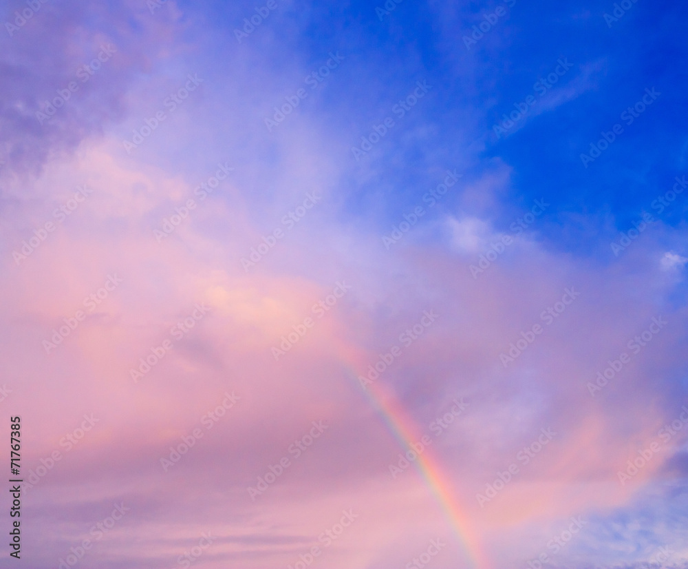 Rain and Sunshine Fragment of a Rainbow