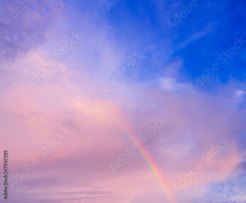 Rain and Sunshine Fragment of a Rainbow © alma_sacra