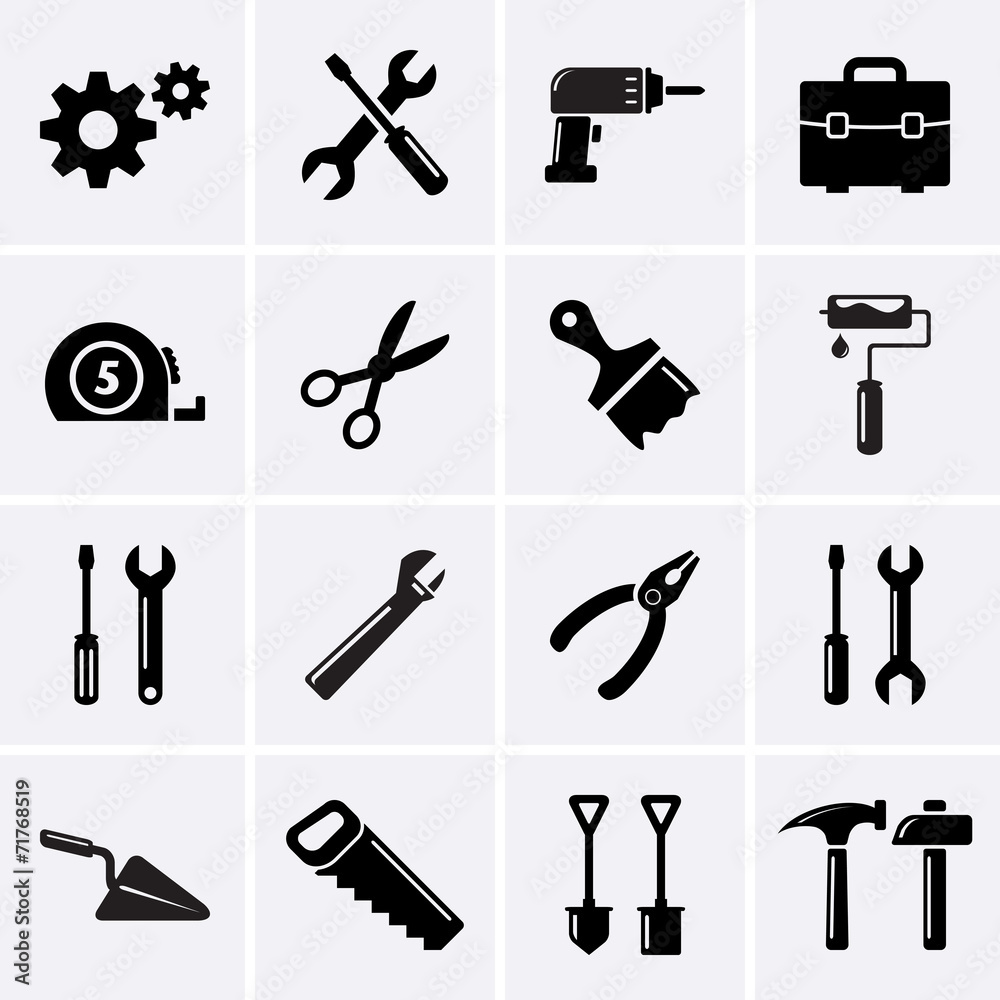 Fototapeta premium Tools icons