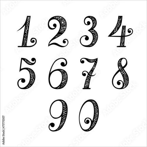 Vector Set of Vintage Numbers