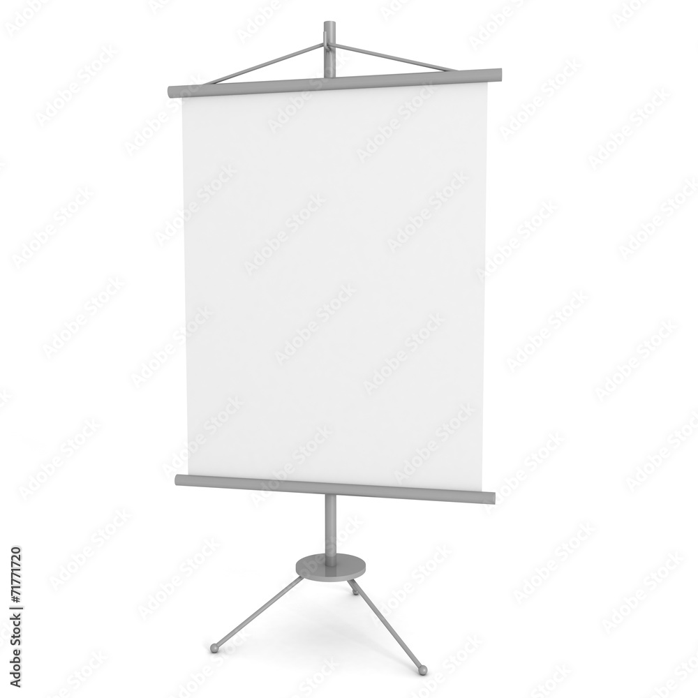 blank advertising banner stand on white background blank advertising banner stand on white background