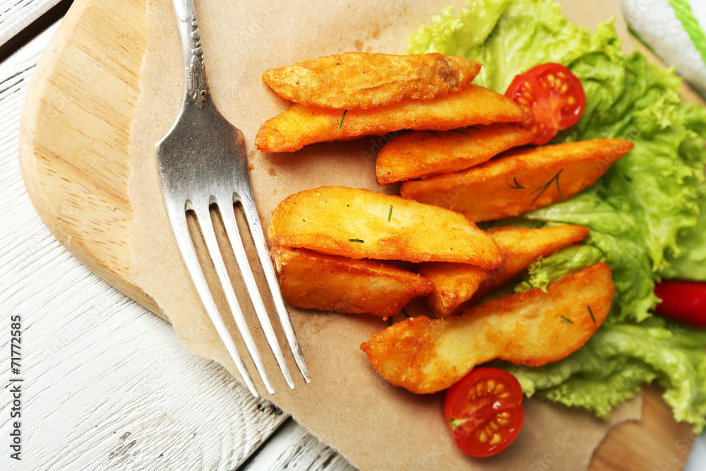 Homemade fried potato