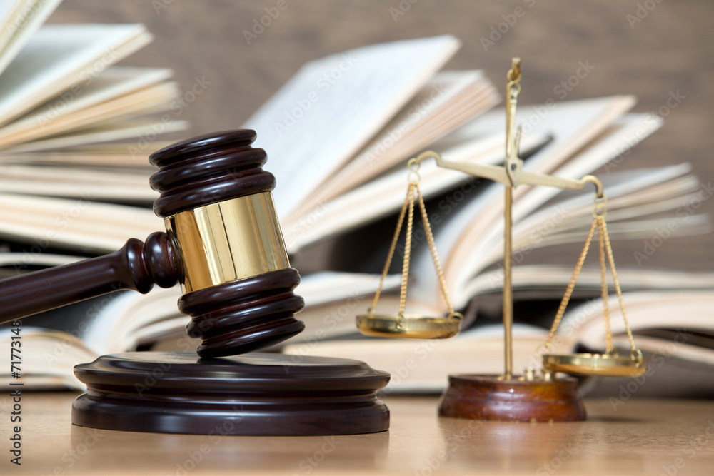 wooden gavel and books wooden gavel and books