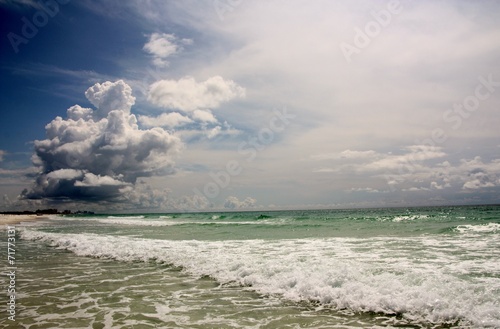 Clouds over the beach