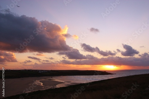 Sunset in Newquay, Cornwall