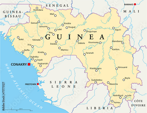 Guinea Political Map