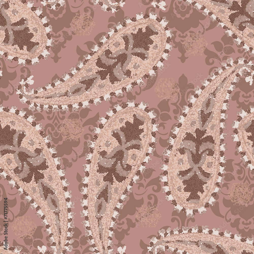 Obraz premium Paisley seamless pattern