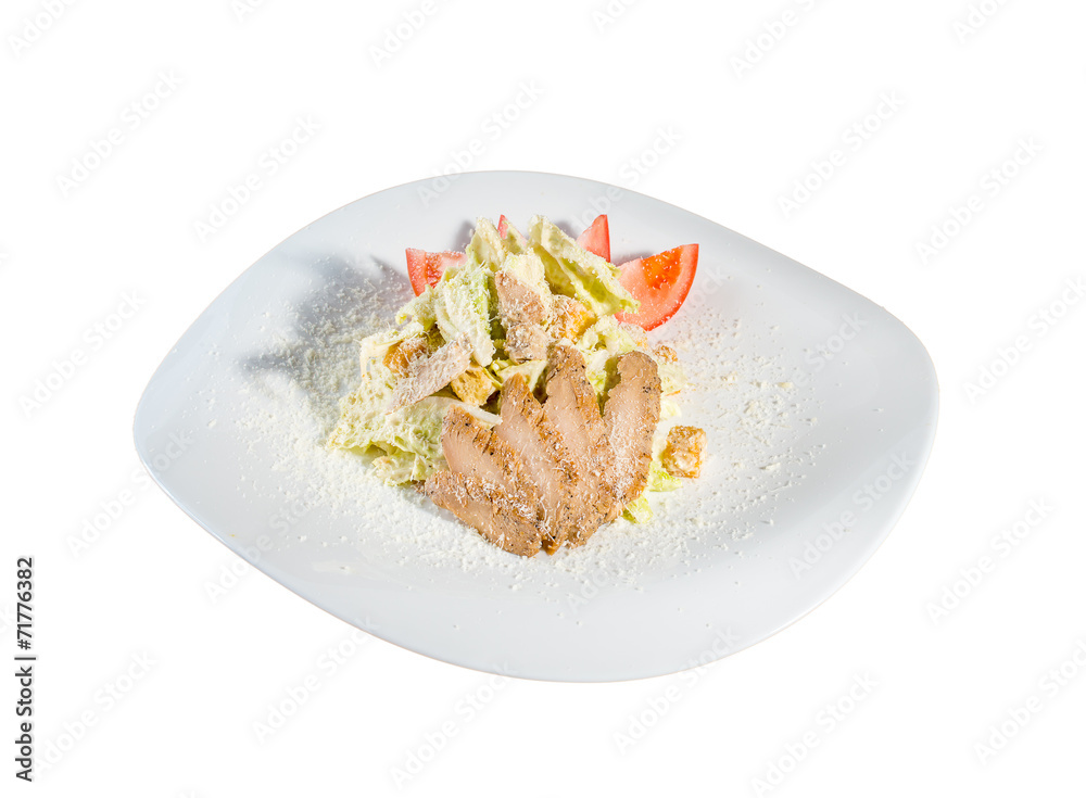 Grilled meat and vegetables