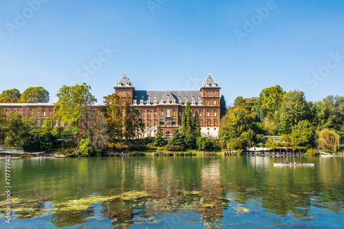 Castle along the river  Turin
