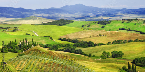 amazing landscapes of Tuscany, val d'Orcia photo
