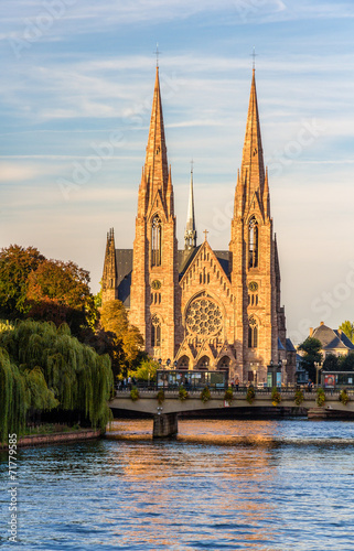 St Paul's church in Strasbourg - Alsace, France © Leonid Andronov