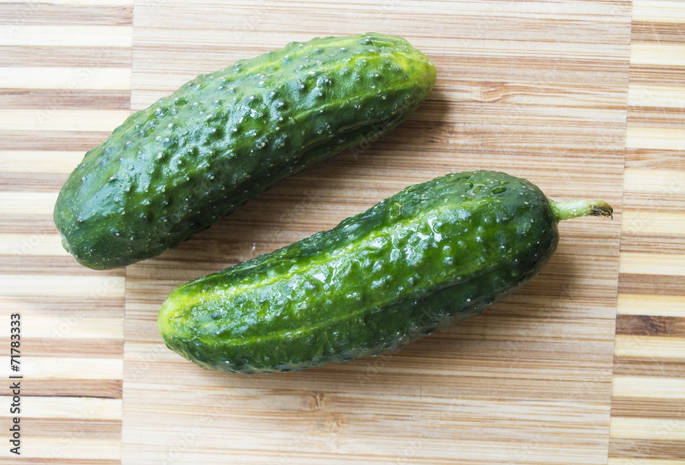 Two cucumbers