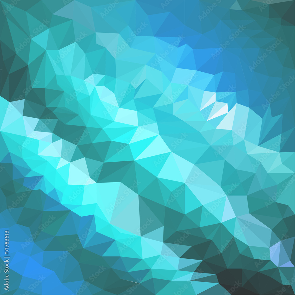 Fototapeta premium Blended shining abstract geometric polygonal background