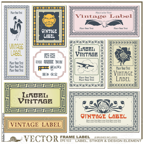 Border style labels on different versions