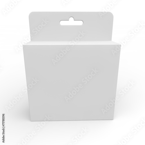 Blank white box for different products