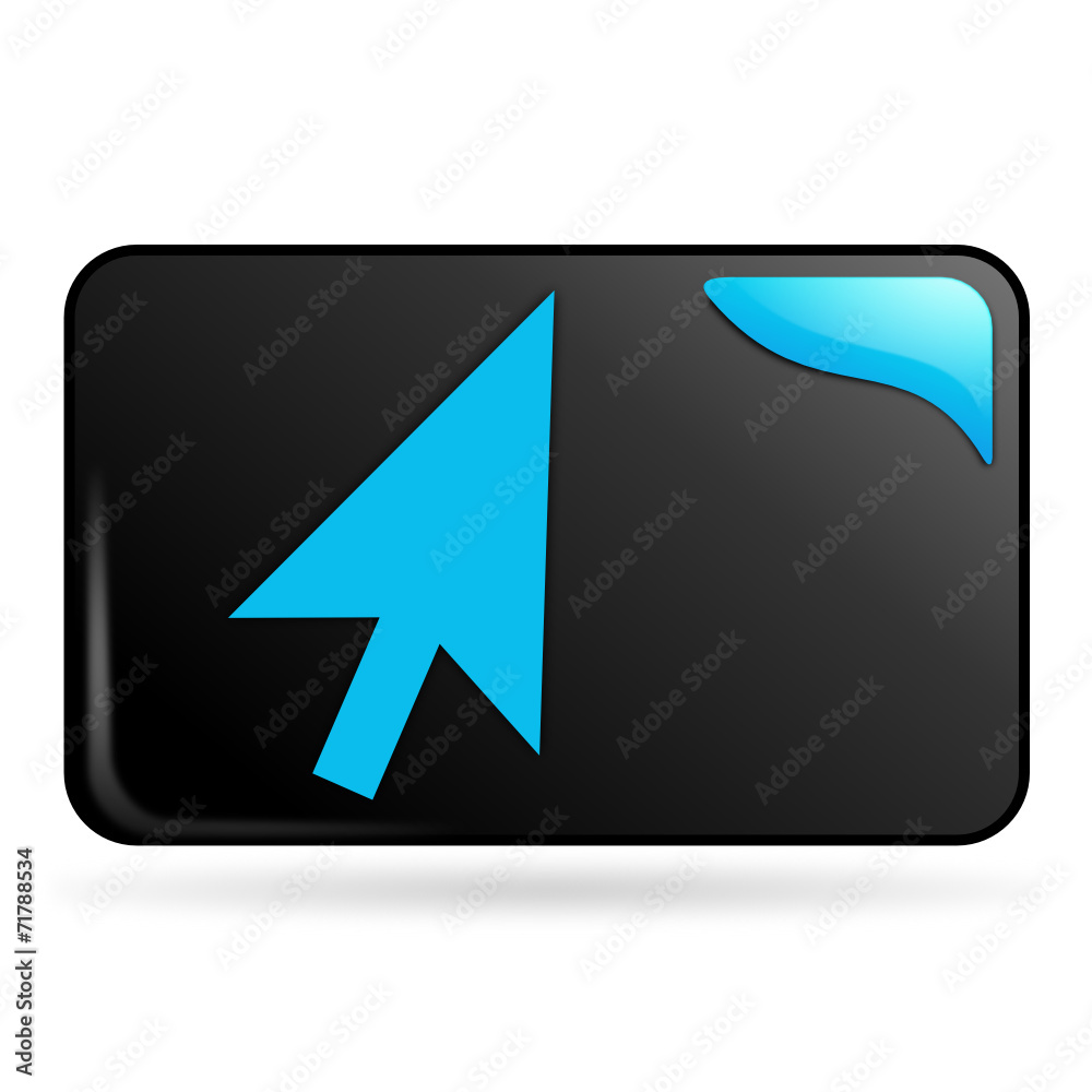 curseur sur bouton web rectangle bleu curseur sur bouton web rectangle bleu