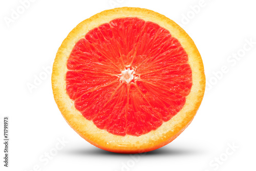 Perfect slice of a grapefruit
