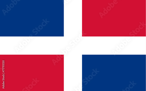 Civil flag of the Dominican Republic