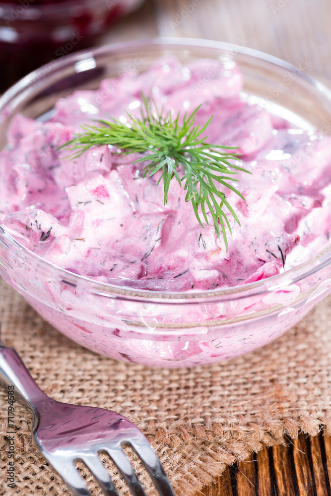 Bowl with Herring Salad (with beet) Bowl with Herring Salad (with beet)