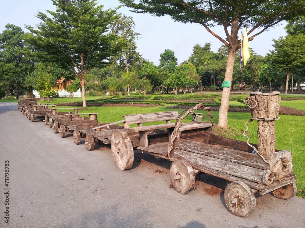 Obraz premium Wood cart