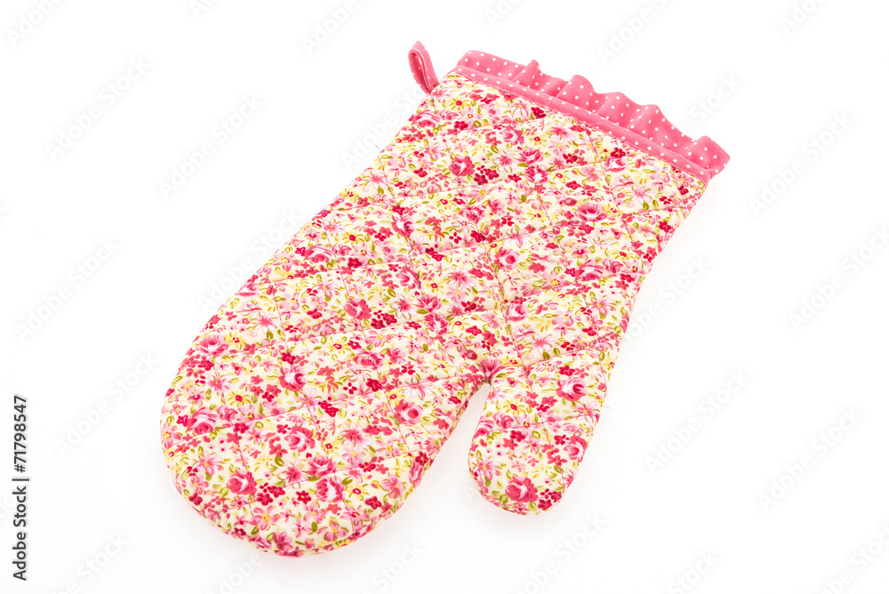 Kitchen oven glove isolated on white background Kitchen oven glove isolated on white background