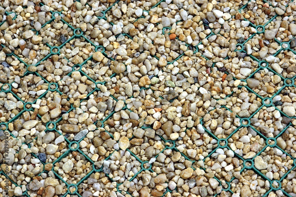 Foot Path Fragment made from Mesh and Pebbles Foot Path Fragment made from Mesh and Pebbles