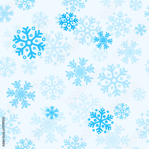 Abstract christmas seamless pattern background with snowflakes