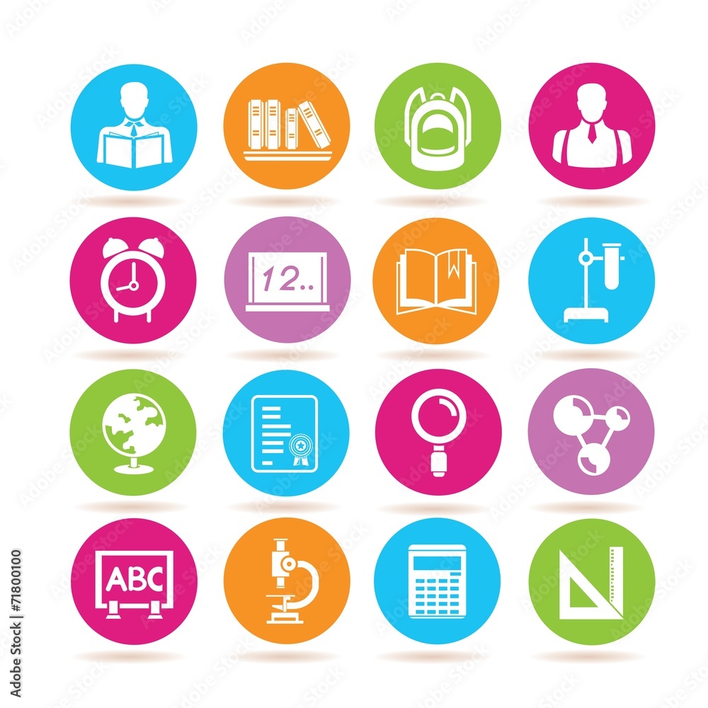 education icons education icons