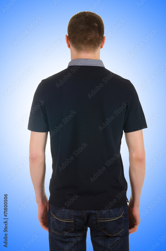 Male t-shirt isolated on the white background Male t-shirt isolated on the white background