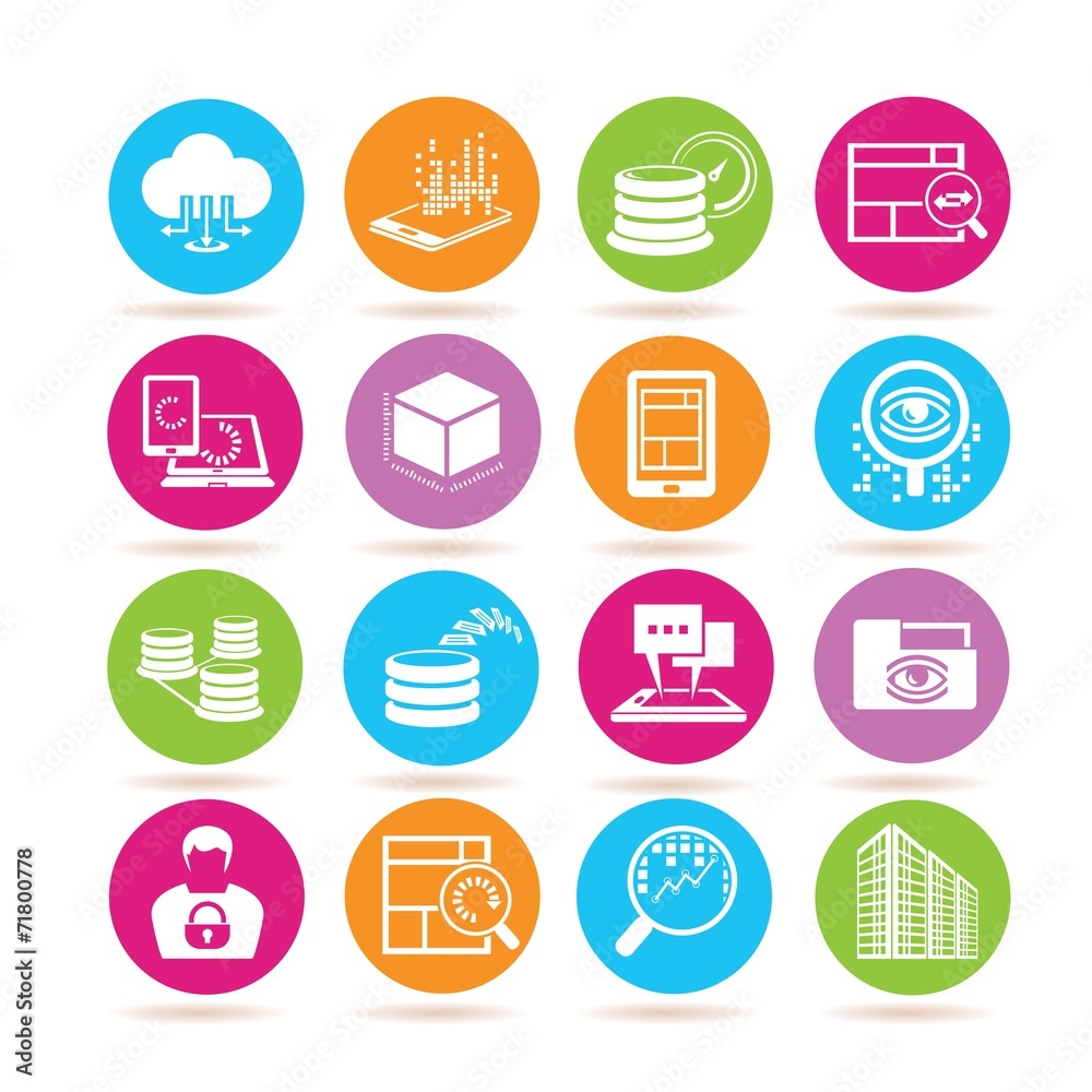 big data icons big data icons