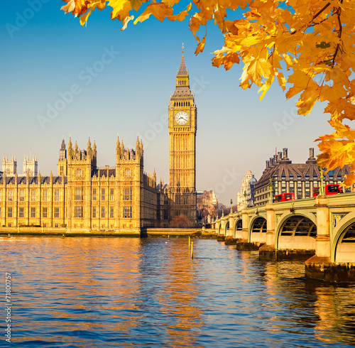 Carta da parati Londra - Carta da parati Big Ben and Houses of parliament, London