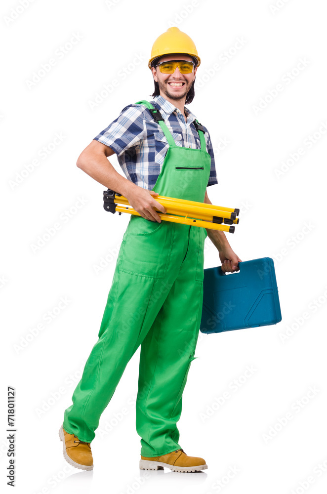 Industrial worker isolated on the white background Industrial worker isolated on the white background