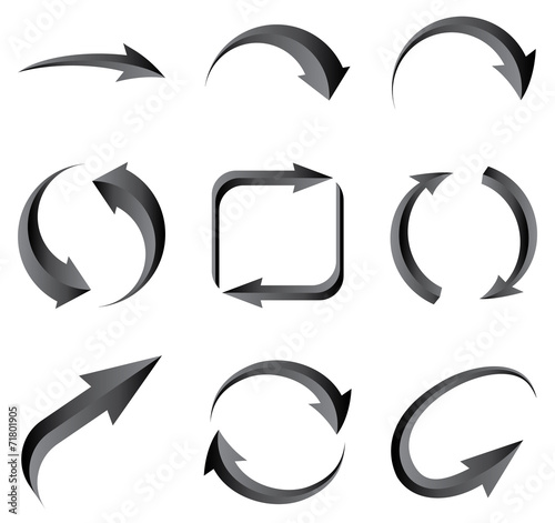 Set of arrows.