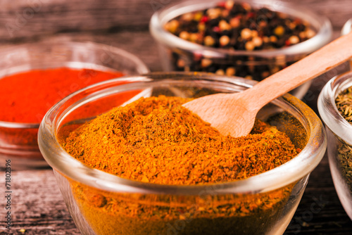 Close up exotically spice mix