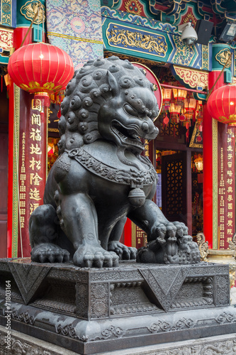 Lion statue photo
