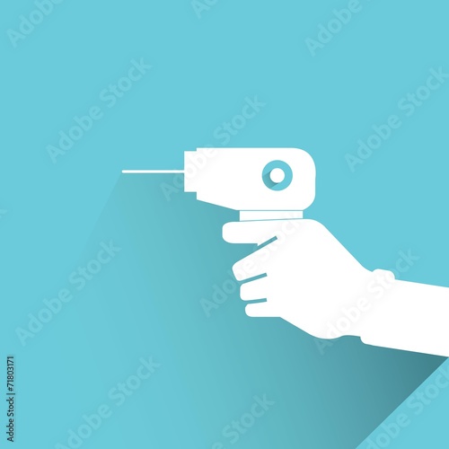 hand holding drill