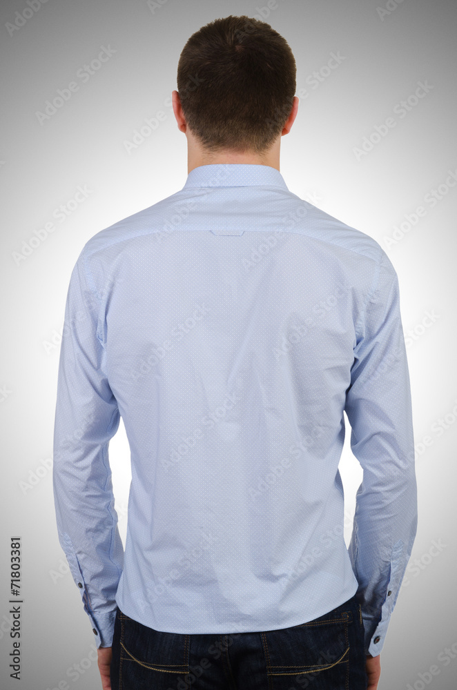 Male model with shirt isolated on white Male model with shirt isolated on white