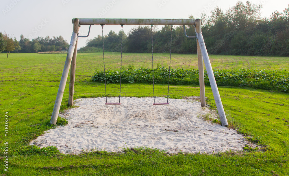 Swing in a park