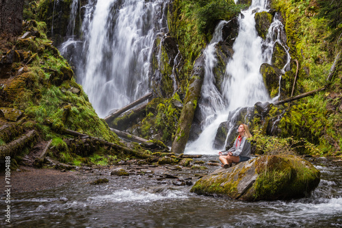 beautiful waterfall in Oregon