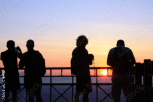 Blur people background