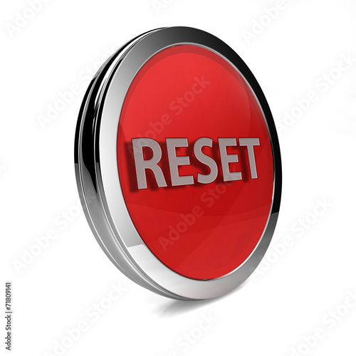 Obraz na płótnie reset circular icon on white background
