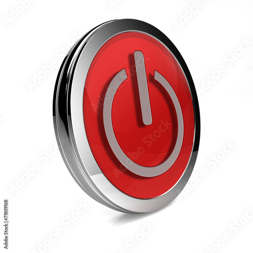 power circular icon on white background