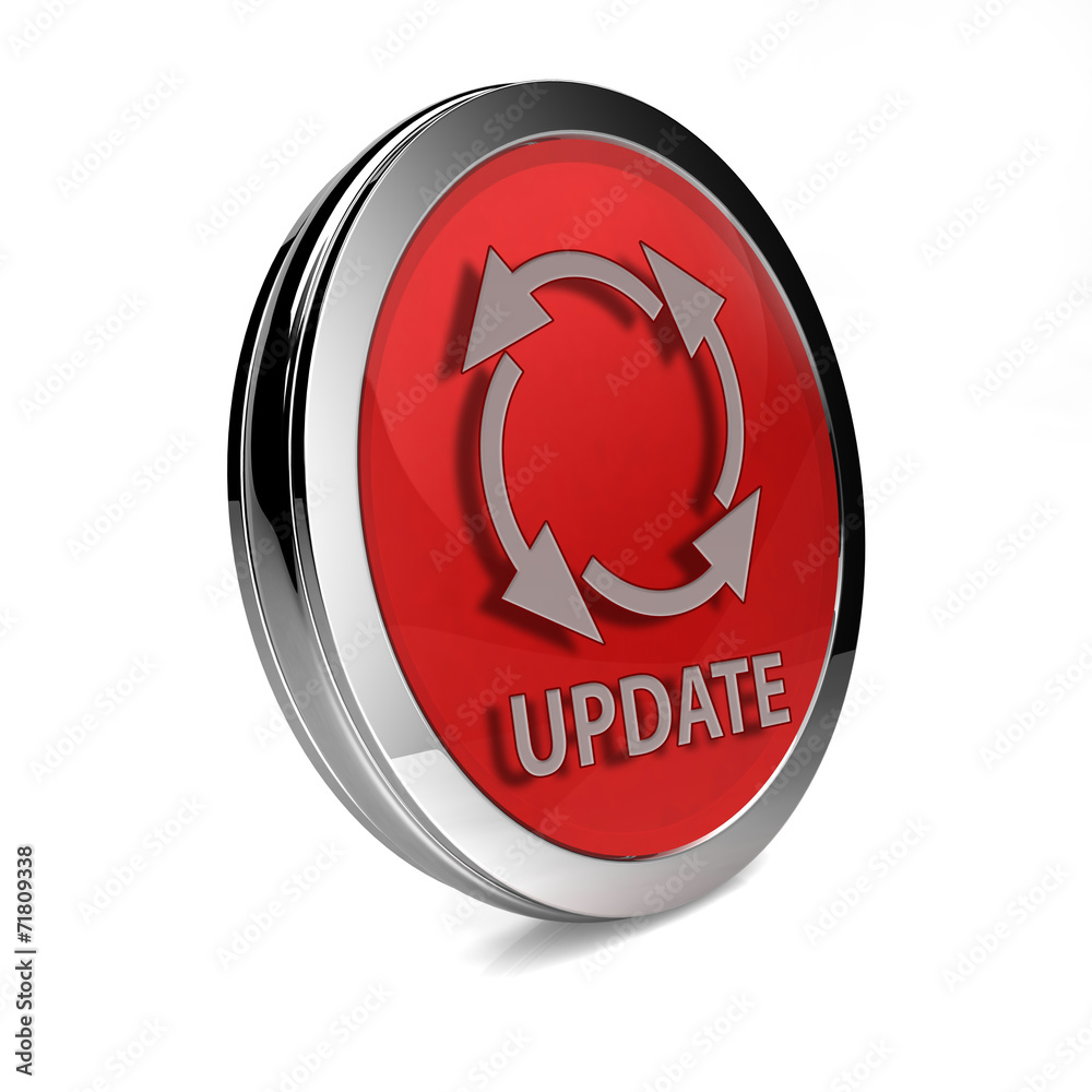 Update circular icon on white background