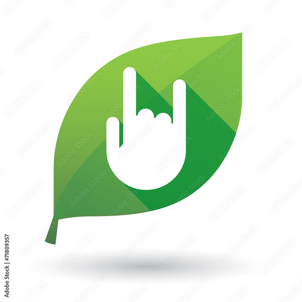 Green leaf icon with a hand Green leaf icon with a hand