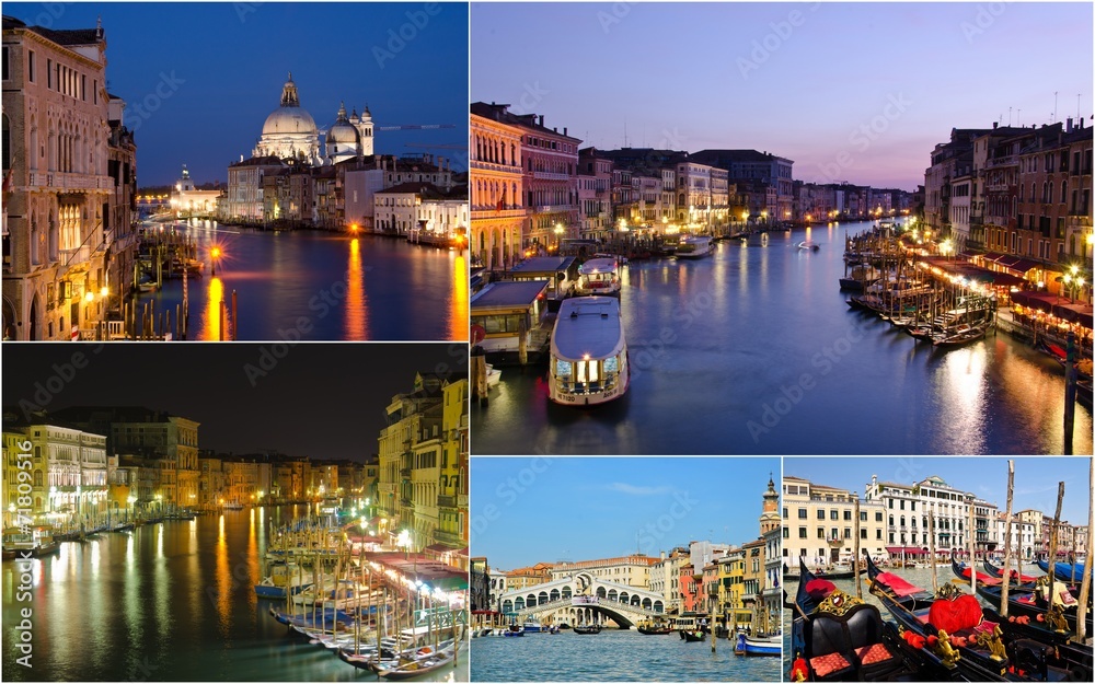 landmarks of Venice, Italy