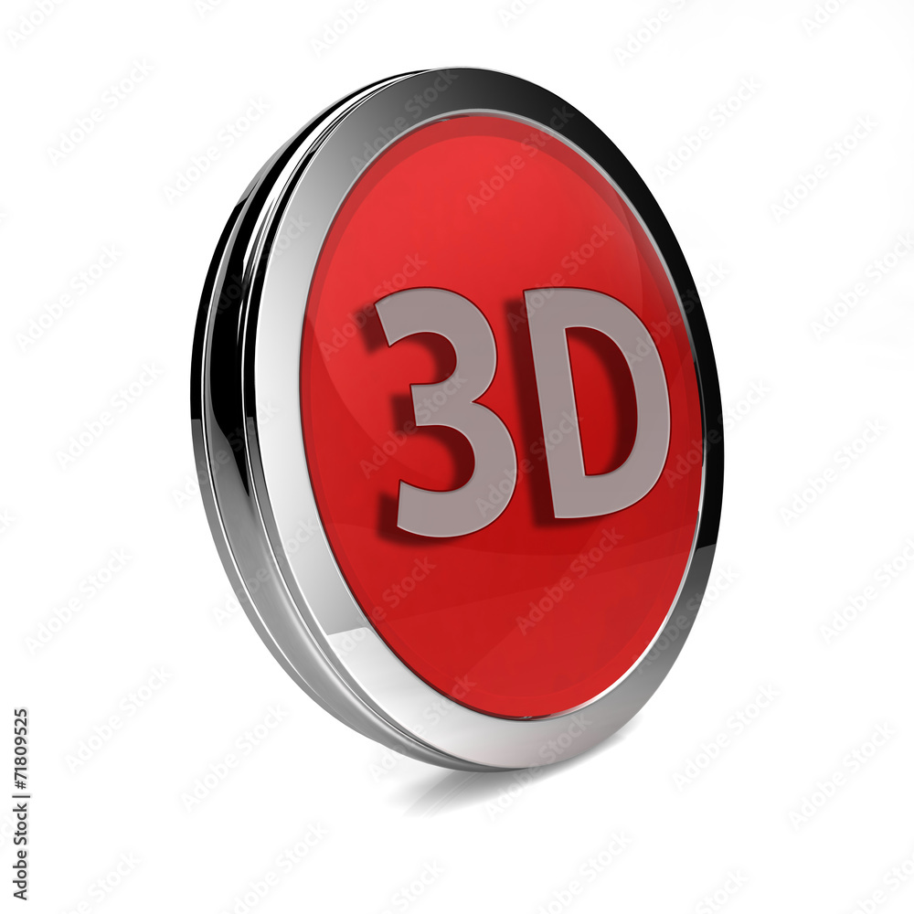 3d circular icon on white background 3d circular icon on white background