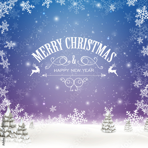 Vector Illustration of an Abstract Christmas Design