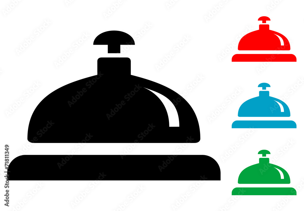 Pictograma timbre de hotel con varios colores Stock Vector | Adobe Stock