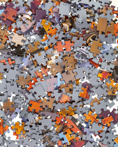 Background of Jigsaw Puzzle Pieces