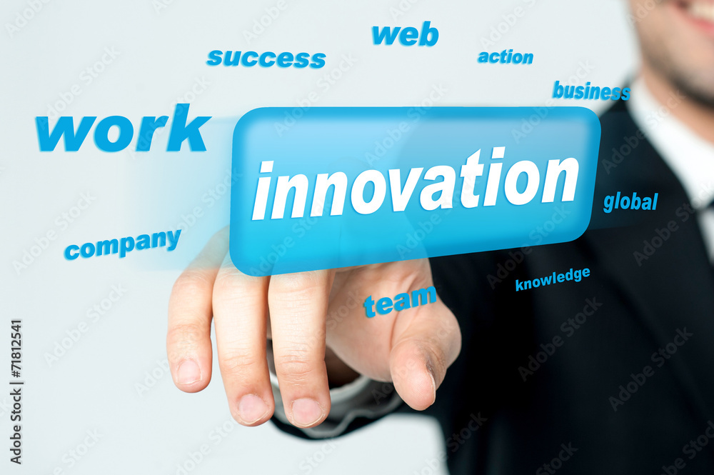 Hand selecting business concept pointing interface Hand selecting business concept pointing interface